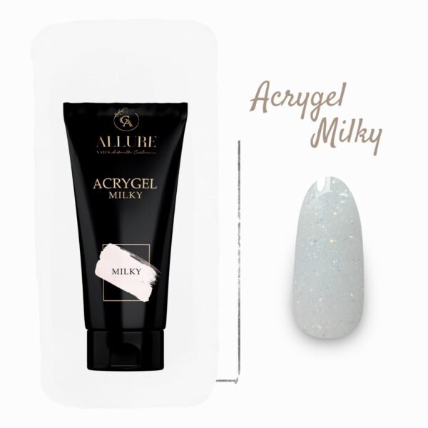 Acrygel Glitter Bianco Milky 04