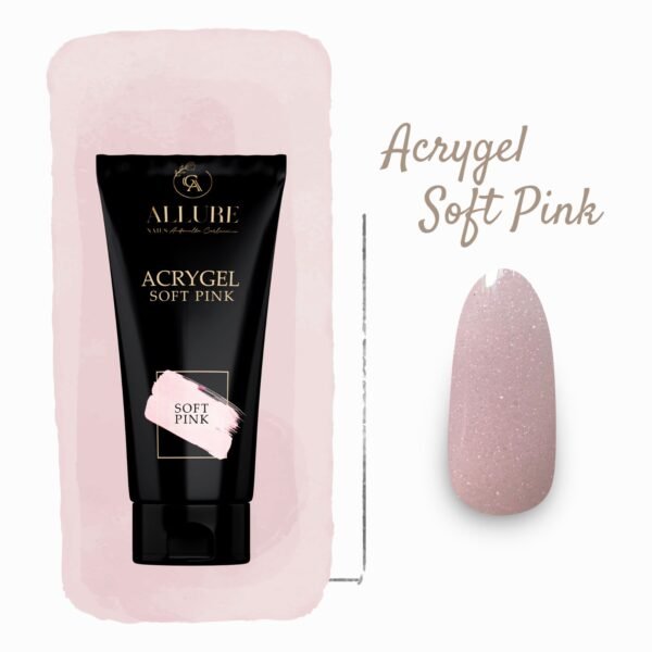 Acrygel Glitter Rosa Soft Pink