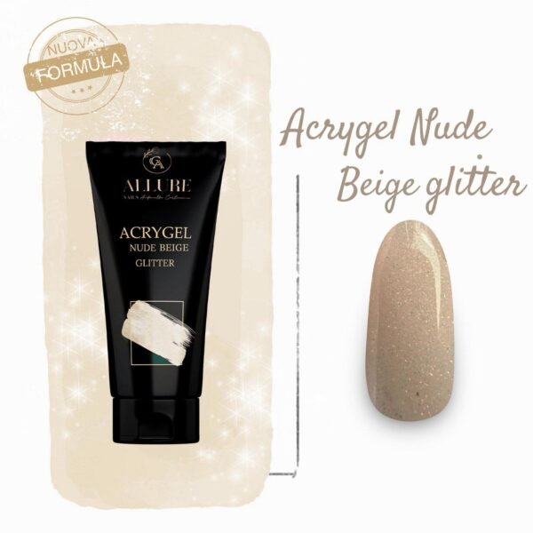 Acrygel Glitter Nude Beige