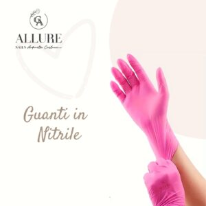 Guanti Nitrile Rosa Allure (L)