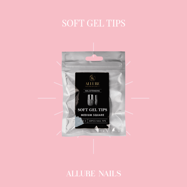 Ricarica Soft Gel tip Medium Square size #0