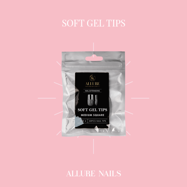 Ricarica Soft Gel tip Medium Square size #4