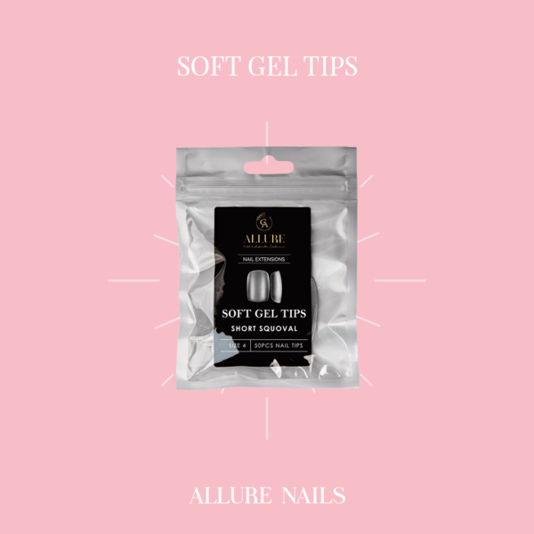 Ricarica Soft Gel tip Short Squoval size #4