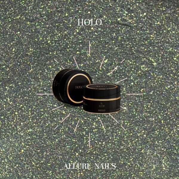 Polvere Holografica Riflesso Verde Oro Hk03 - Allure Nails