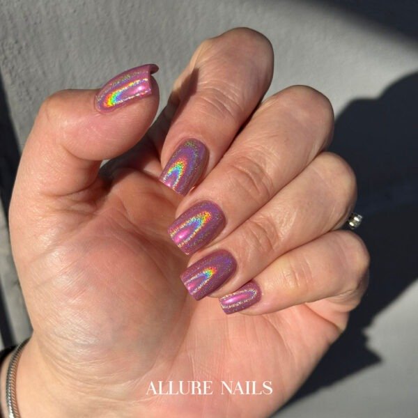 Polvere Holografica Riflesso Rosa Hk02 - Allure Nails