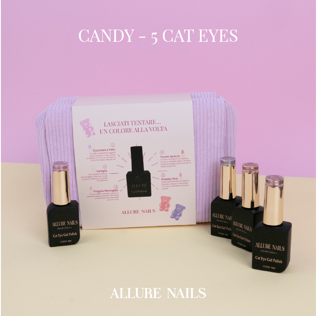 Candy Set – 5 Semipermanenti Cat Eyes Pastello